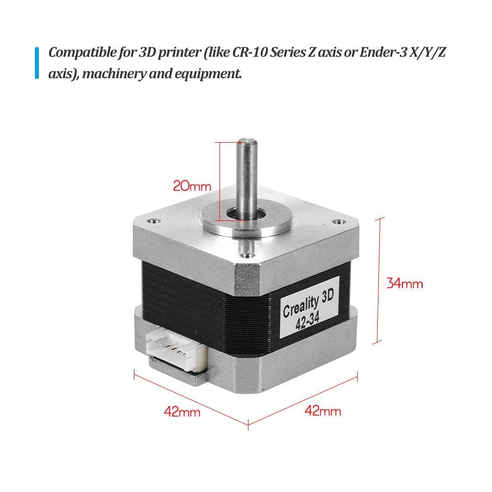 Creality 3D Printer Stepper Stepping Motor 2 Phase 0.8A 1.8