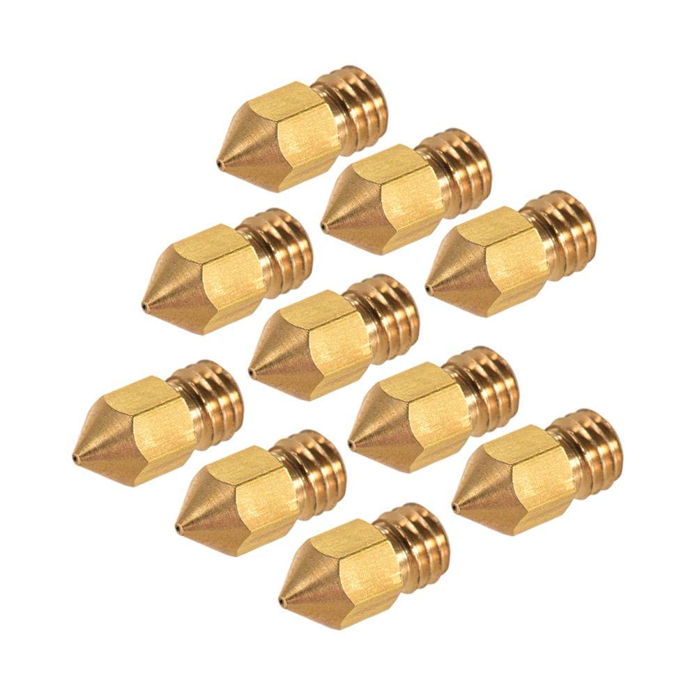 Creality 3D Printer Extruder Brass Nozzle Print Head 0.4mm - 10pcs