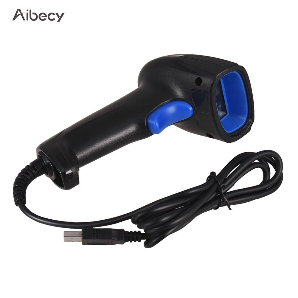 Aibecy Handheld CCD Barcode Scanner Automatic USB Wired 1D