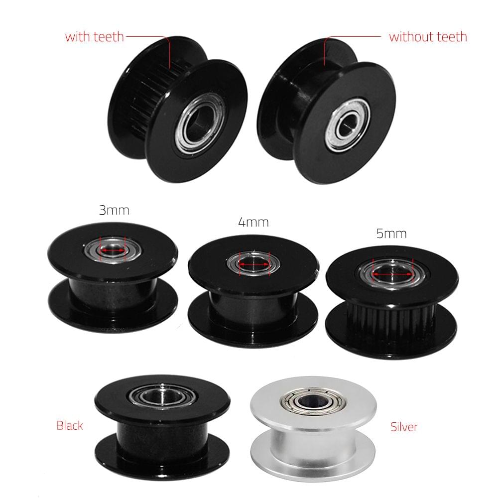 Idle Pulley Gear Wheel Aluminium Idler Gear Teeth - without teeth 3mm