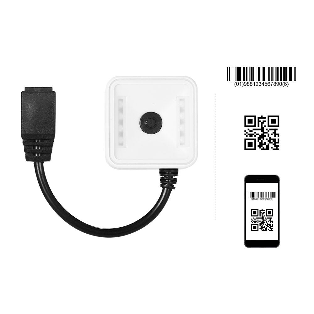 EP7000 Mini 1D/2D/QR Barcode Scanner CMOS Image Scanning - RS232 interface