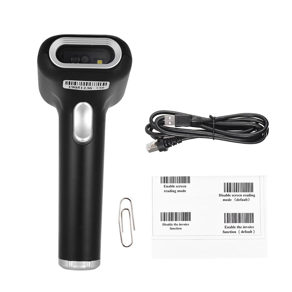 Handheld USB Wired CMOS Image Barcode Scanner 1D 2D QR