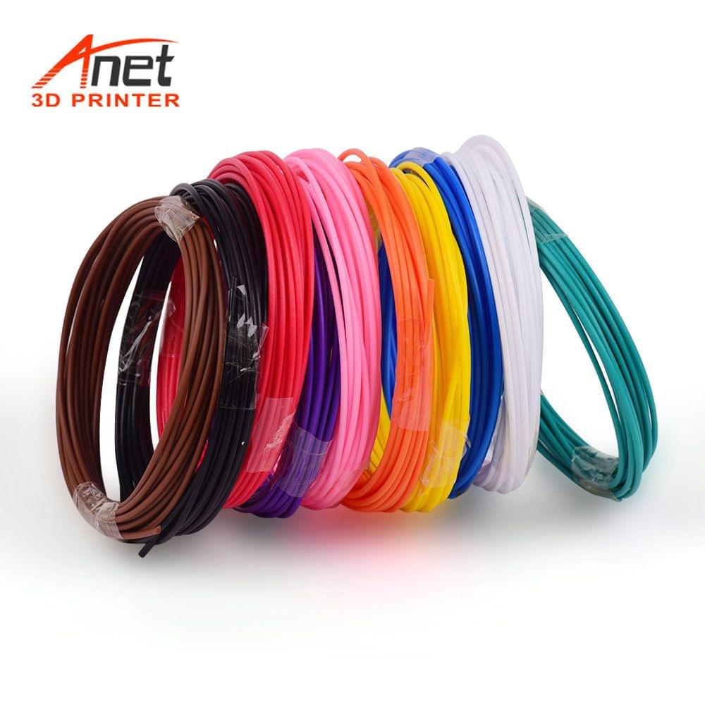 Anet 10pcs 1.75mm PCL Filament Eco-friendly Material 3D Pen