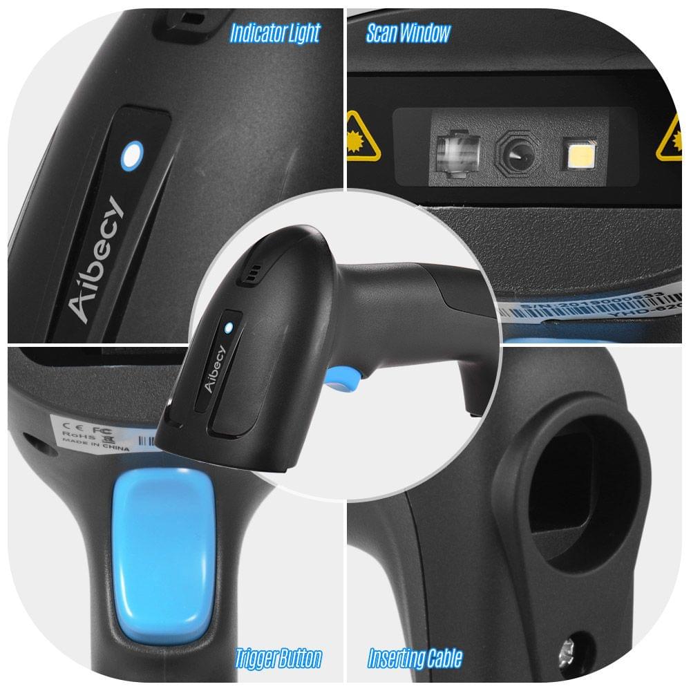 Handheld USB Wired CMOS Image Barcode Scanner 1D 2D - Wired