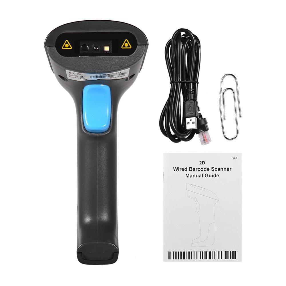 Handheld USB Wired CMOS Image Barcode Scanner 1D 2D - Wired
