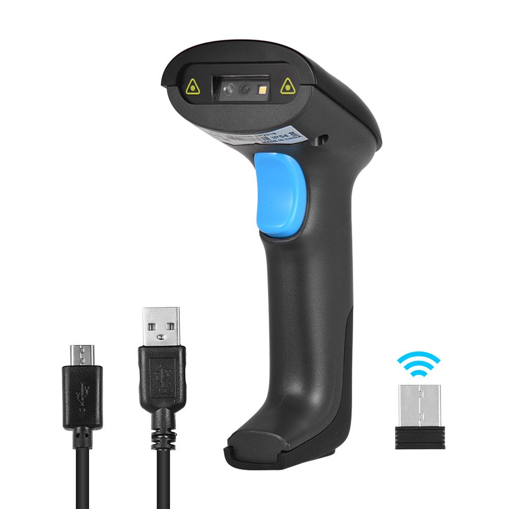 Handheld 2-in-1 2.4G Wireless & Wired USB Barcode - 2.4G Wireless & Wired
