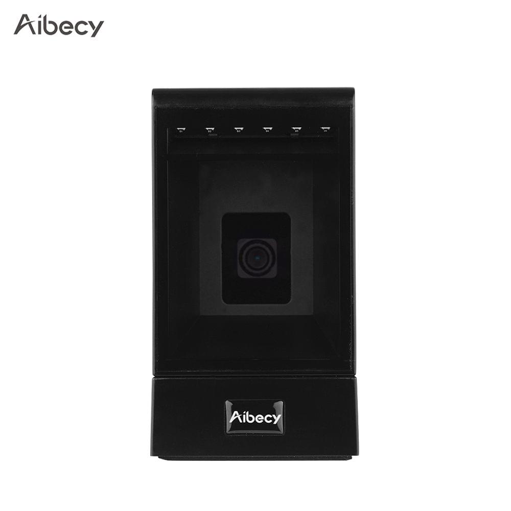 Aibecy Hands-free Wired 1D 2D QR Barcoder Scanner - EU Plug