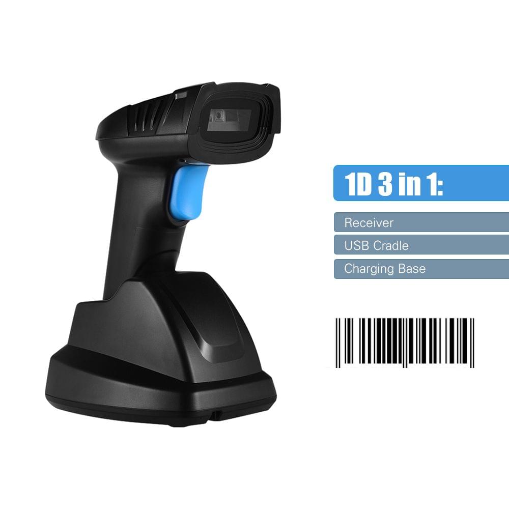 Aibecy Handheld 1D Wireless Barcode Scanner Bar Code Reader - 1D