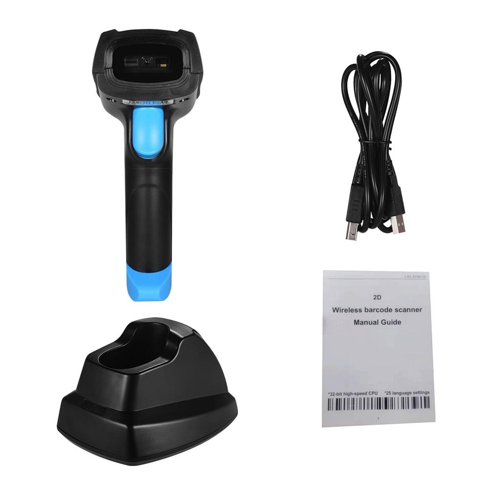 Aibecy Handheld 1D 2D QR Wireless Barcode Scanner Bar Code - 1D&2D