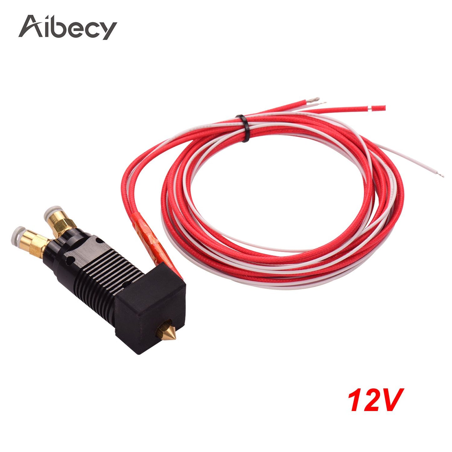 Aibecy 2 in 1 Out Dual Color Metal Hotend Extruder Kit with - 12V