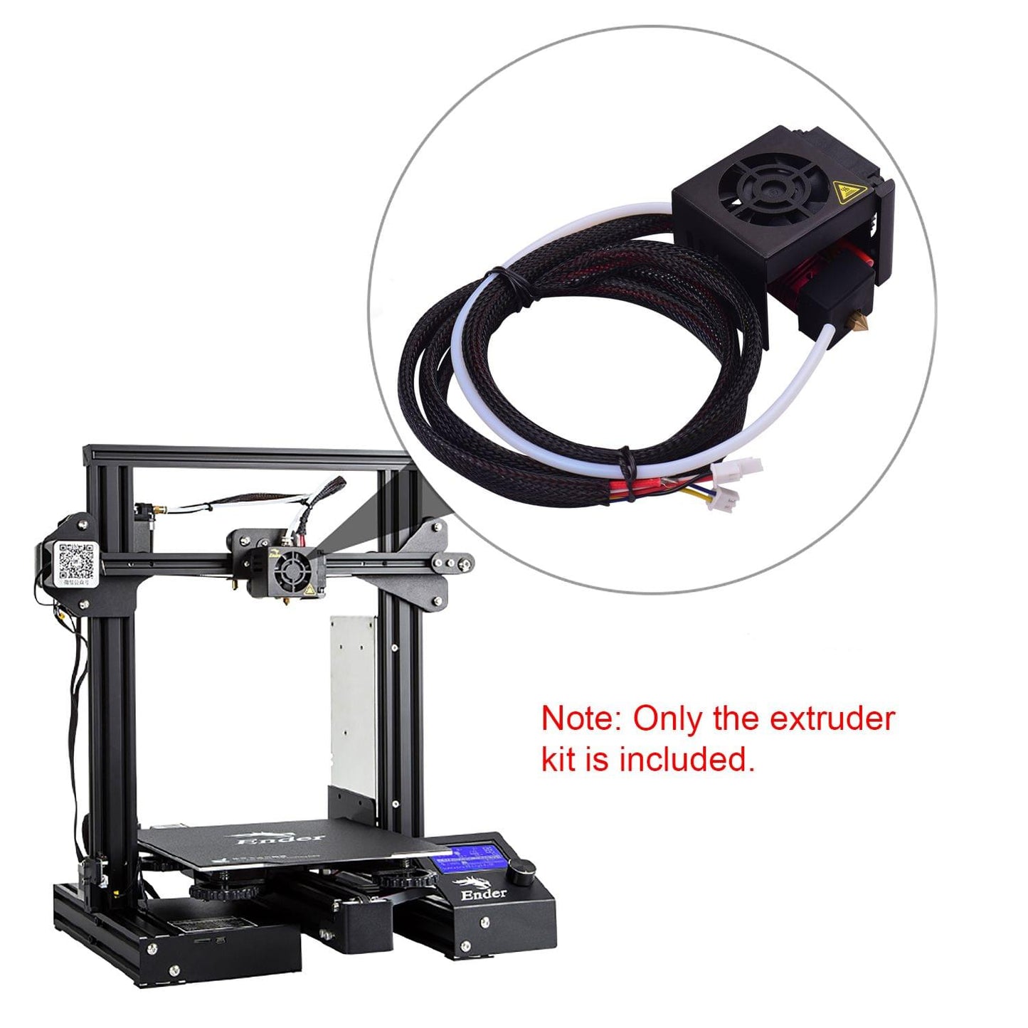 24V Assembled Hotend Extruder Kit with 0.4mm Nozzle