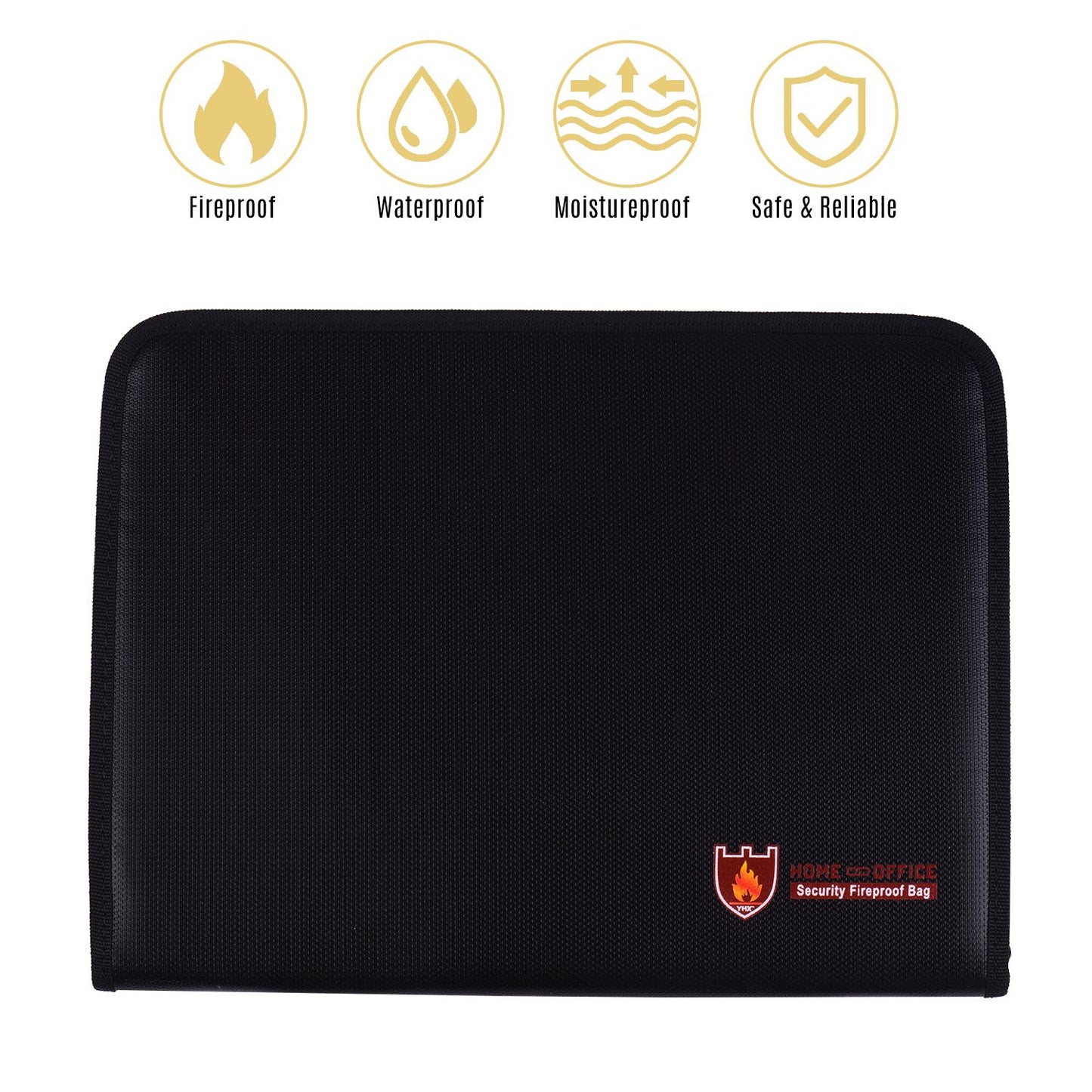 Fireproof Business File Folder Organizer Writing Pad with