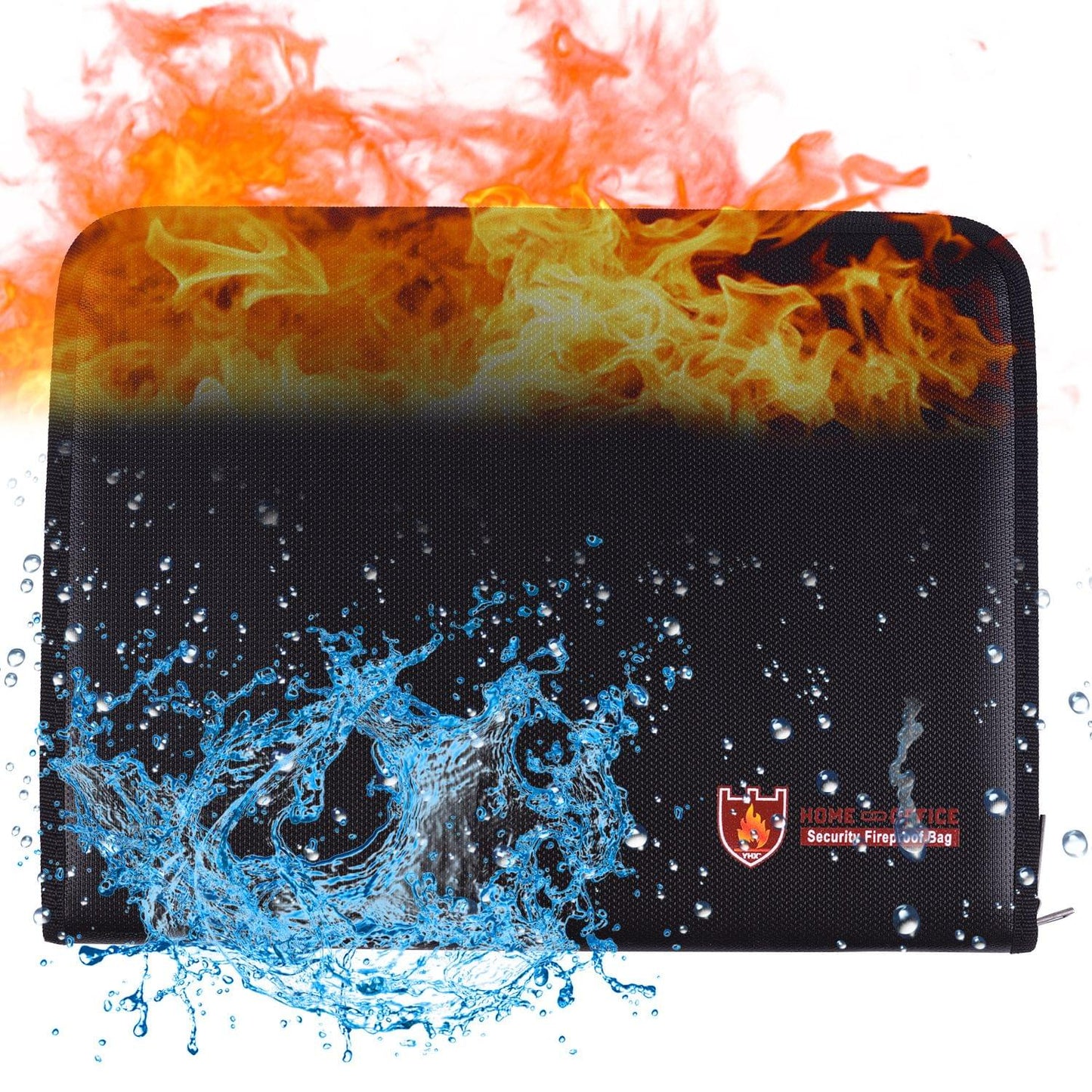 Fireproof Business File Folder Organizer Writing Pad with