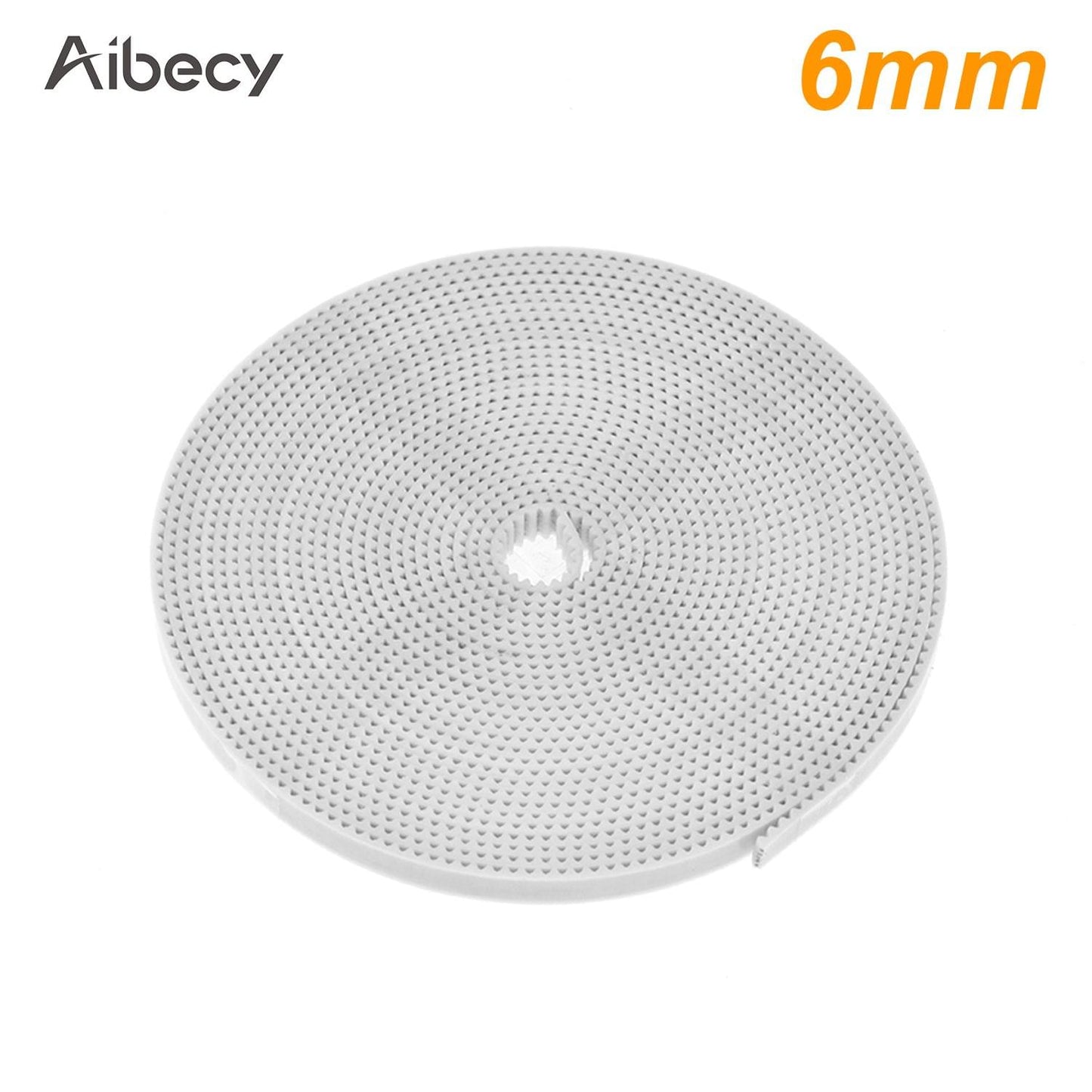 3D Printer Parts 10 Meters White GT2 Timing Belt Open - Width 6mm