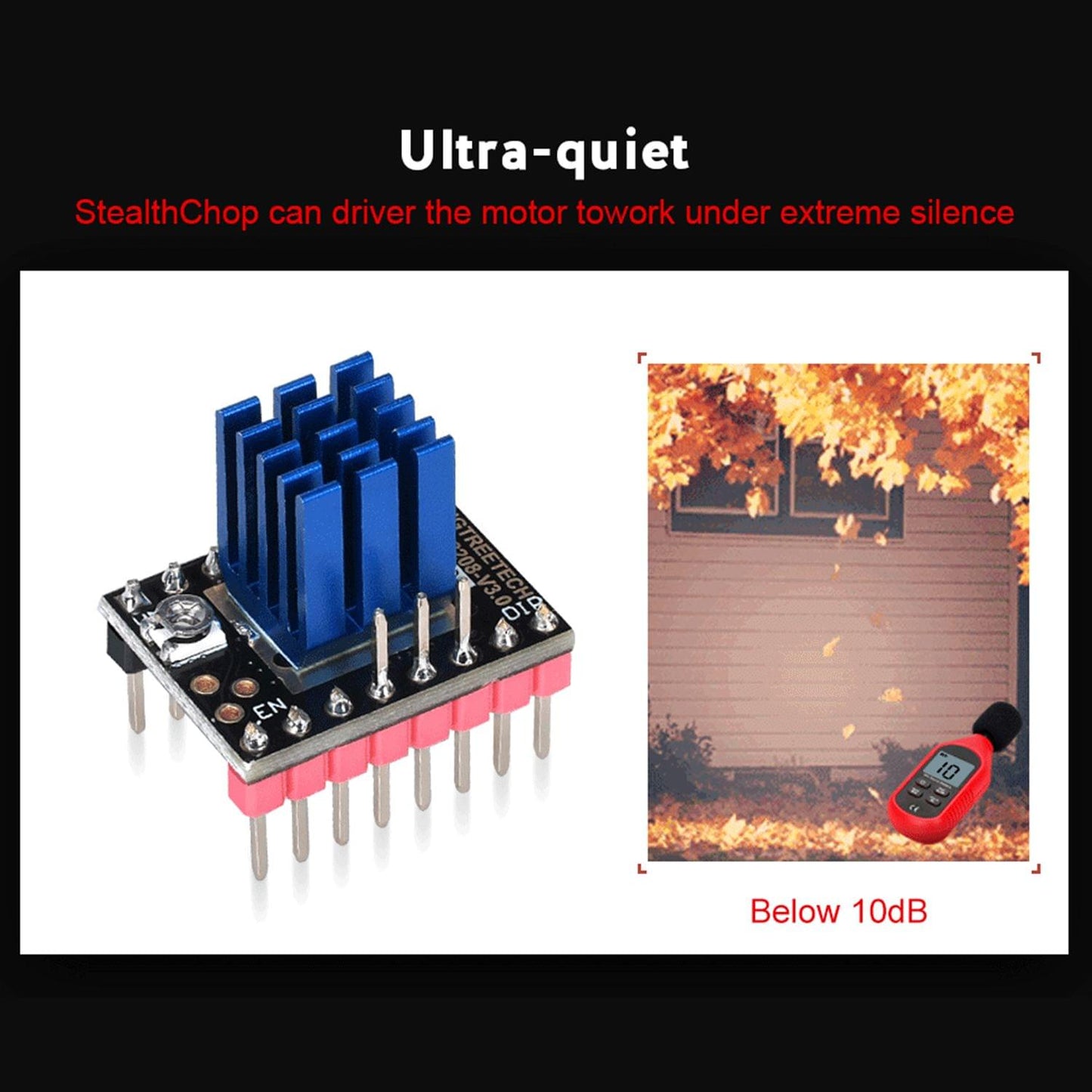 Uniqkart TMC2208 V3.0 Stepper Motor Driver Stepstick with - 1pc UART