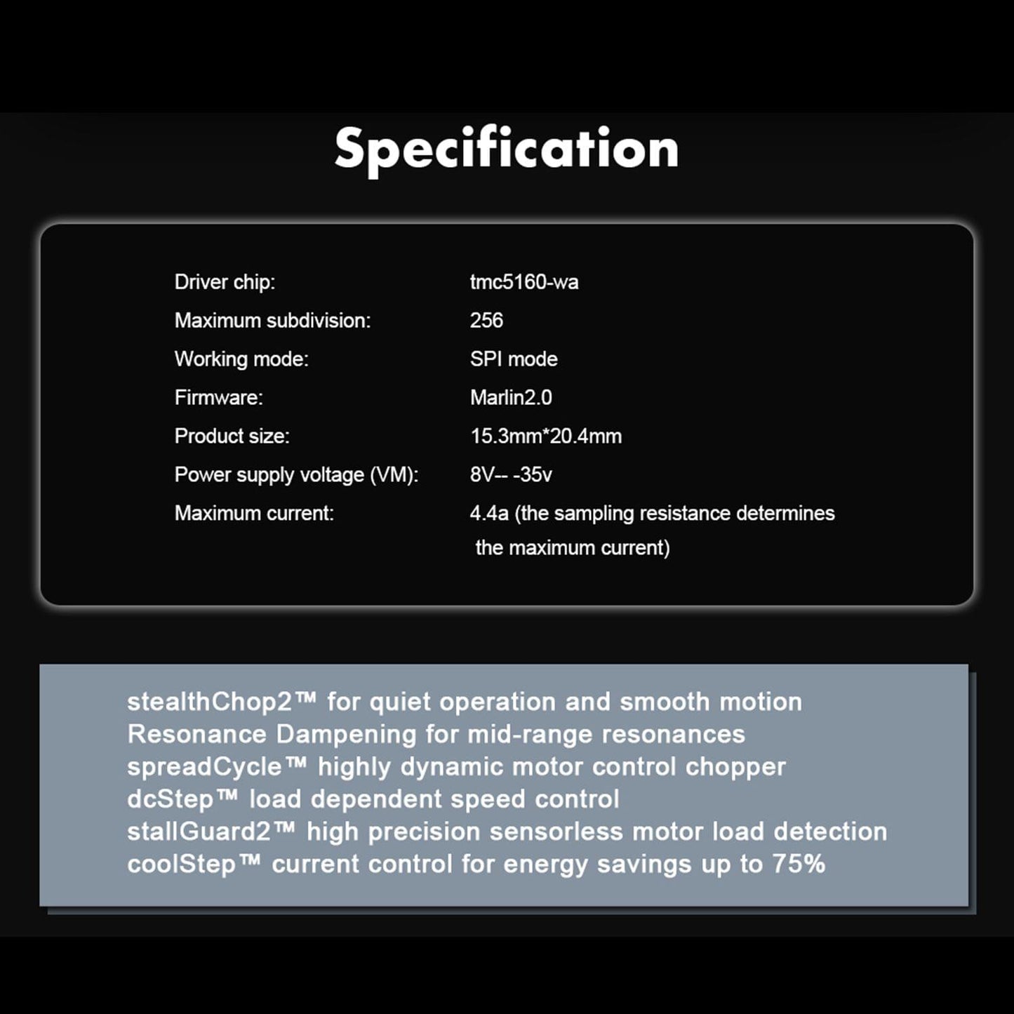 Uniqkart TMC5160 V1.2 Stepper Motor Driver Mute Silent - 1pc