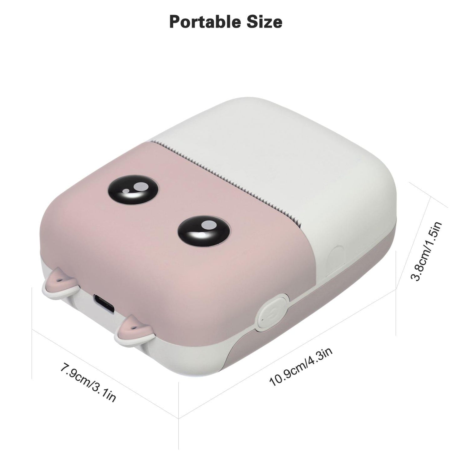 Mini Pocket Thermal Printer 58mm Wireless BT Printer - 300dpi