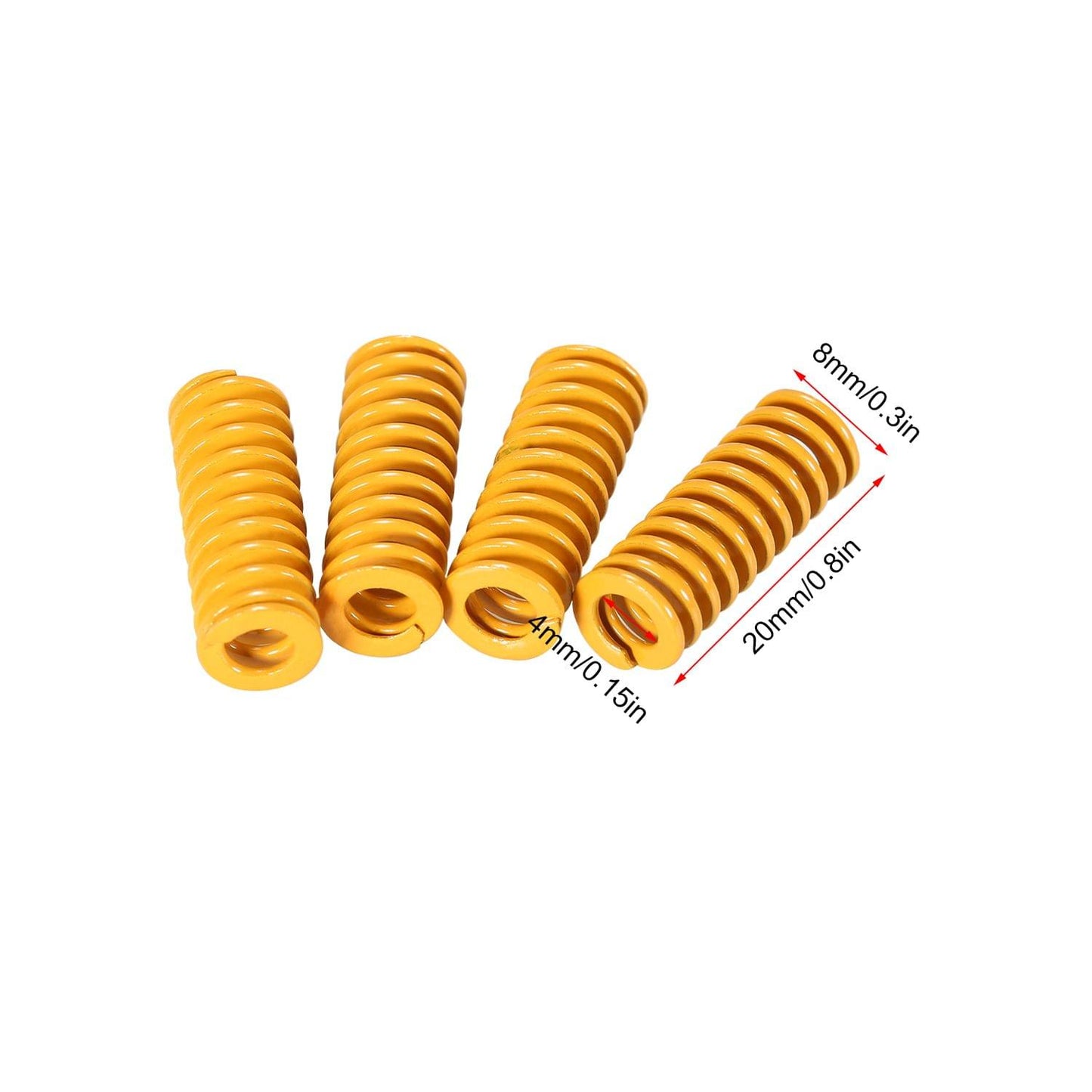 4pcs Upgrade Heated Bed Die Spring Compression Spring