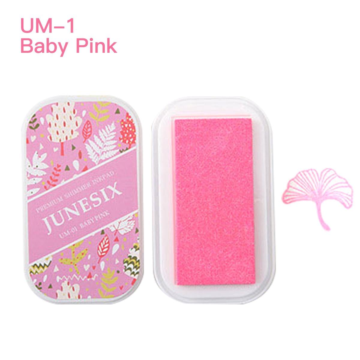 Cute Ink Pad Metal Bright Color Acid-Free Non-Toxic Inkpad - UM-1 Baby Pink