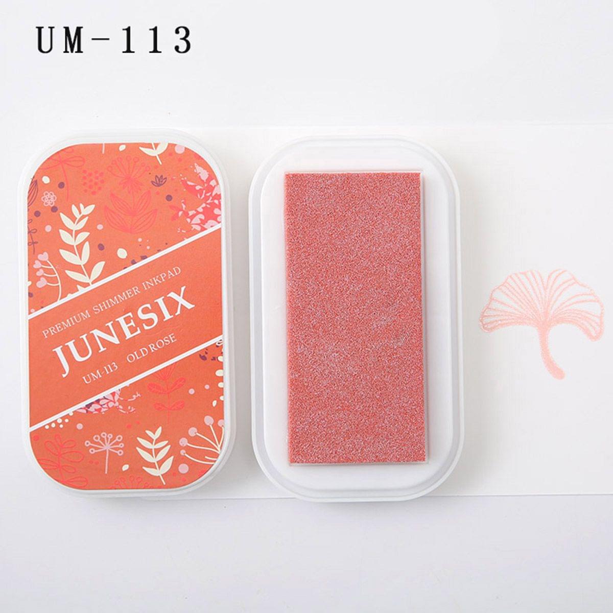 Cute Ink Pad Metal Bright Color Acid-Free Non-Toxic Inkpad - UM-113 Old Rose