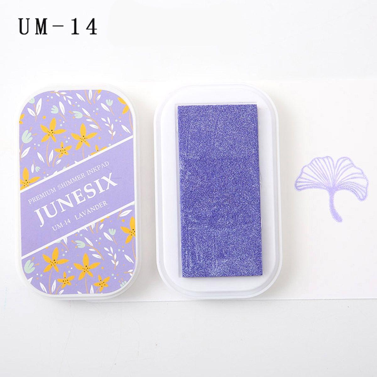 Cute Ink Pad Metal Bright Color Acid-Free Non-Toxic Inkpad - UM-14 Lavender