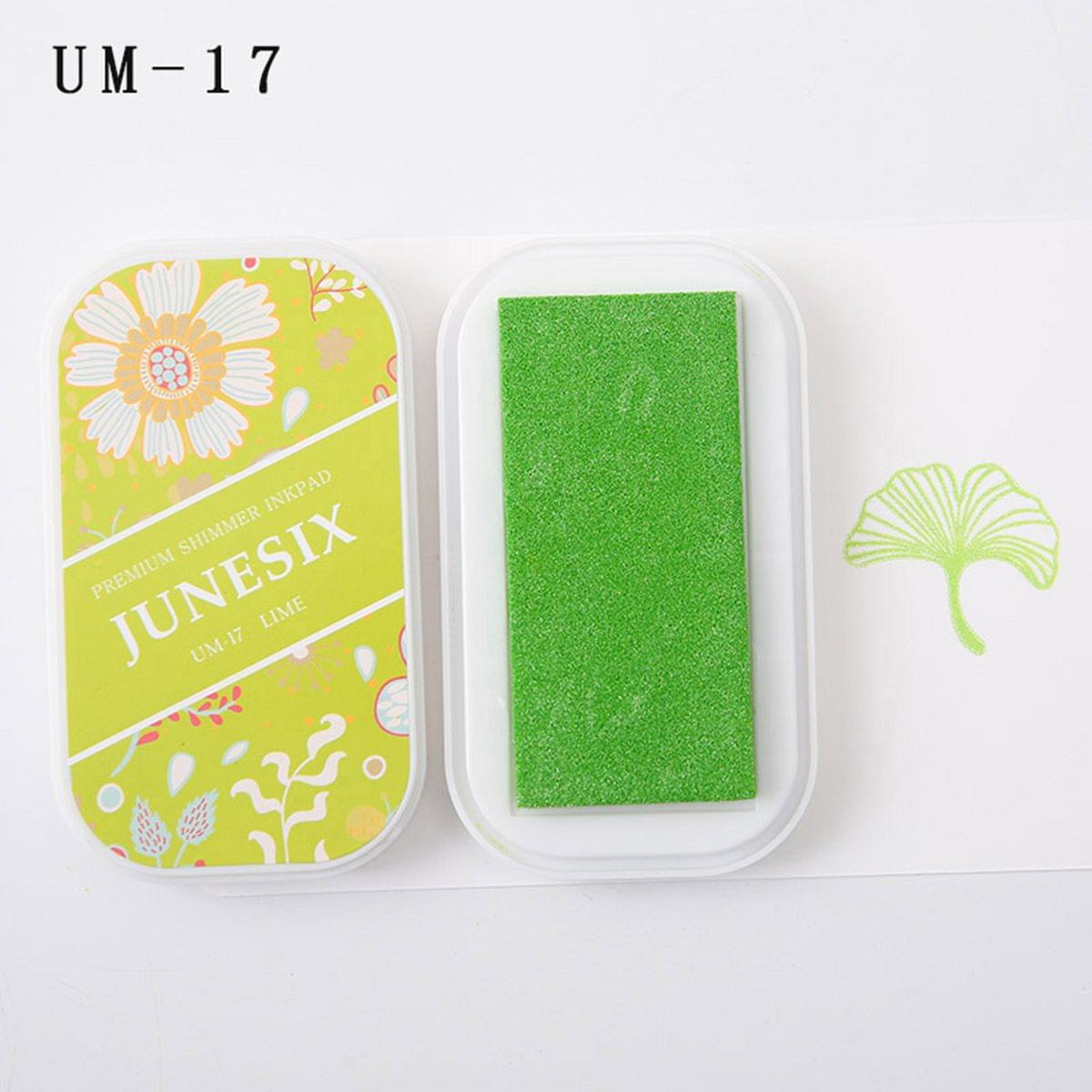 Cute Ink Pad Metal Bright Color Acid-Free Non-Toxic Inkpad - UM-17 Lime