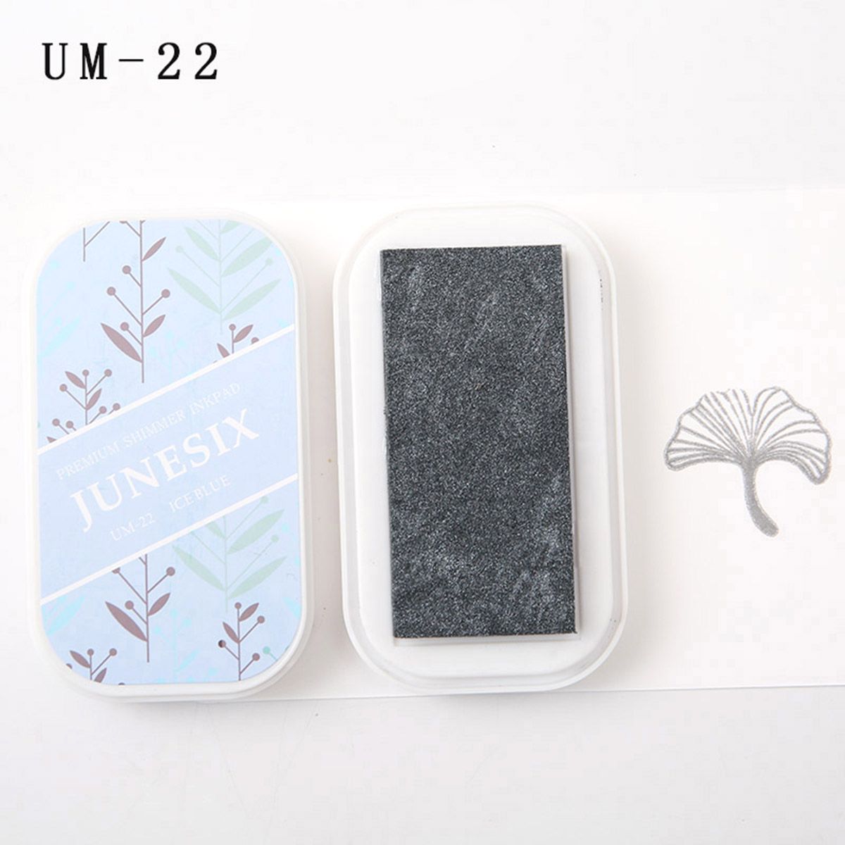Cute Ink Pad Metal Bright Color Acid-Free Non-Toxic Inkpad - UM-22 Ice Blue