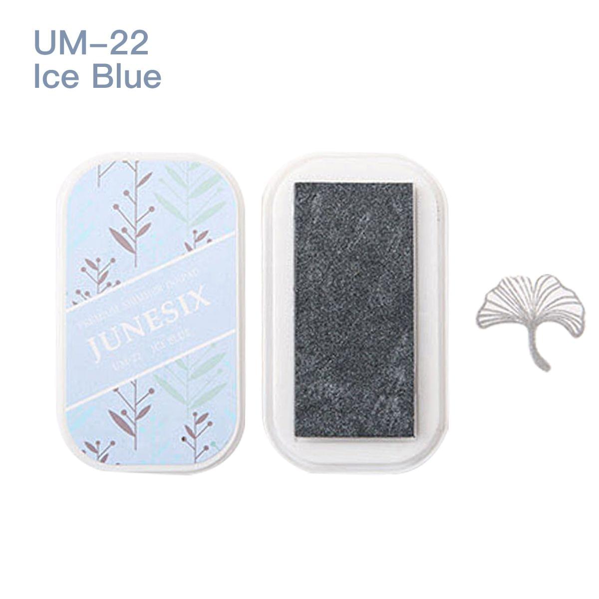 Cute Ink Pad Metal Bright Color Acid-Free Non-Toxic Inkpad - UM-22 Ice Blue