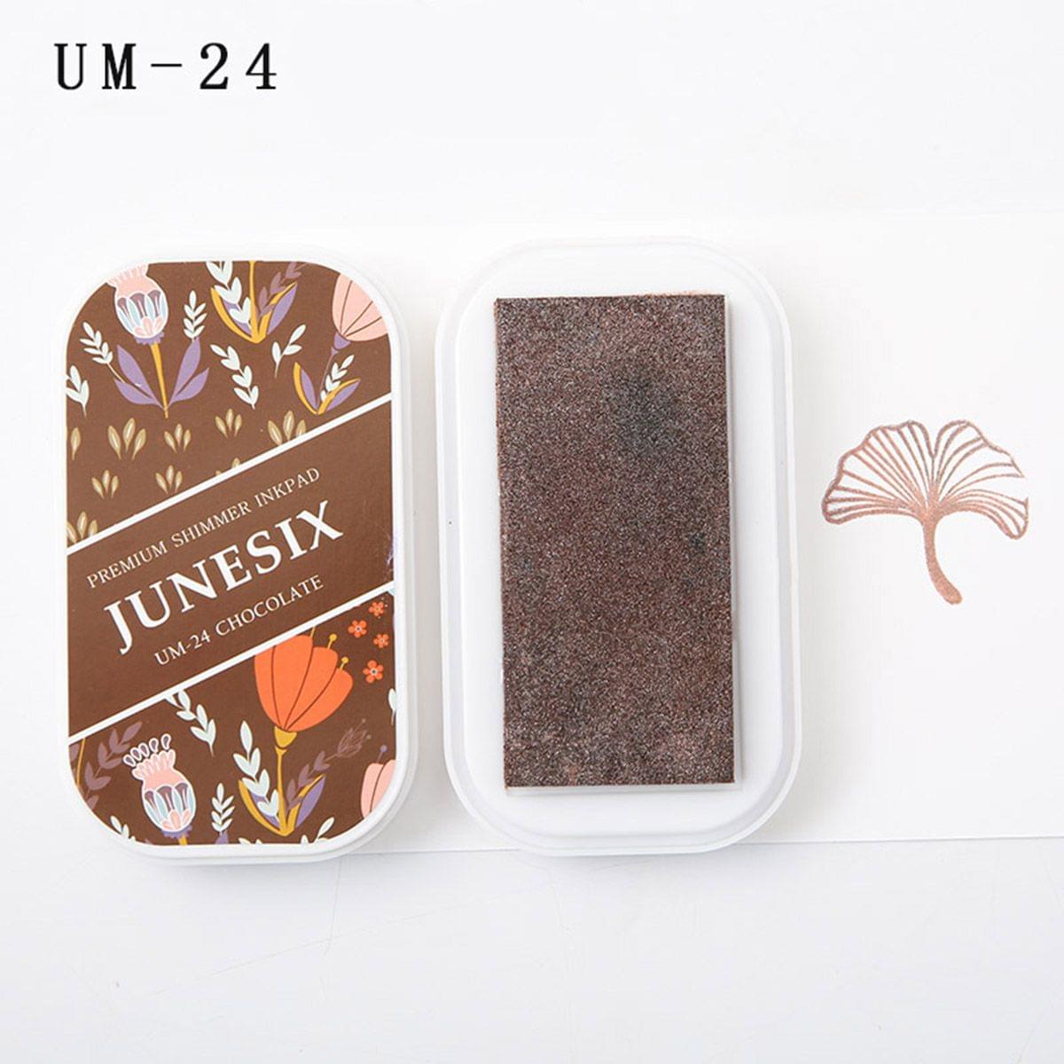 Cute Ink Pad Metal Bright Color Acid-Free Non-Toxic Inkpad - UM-24 Chocolate