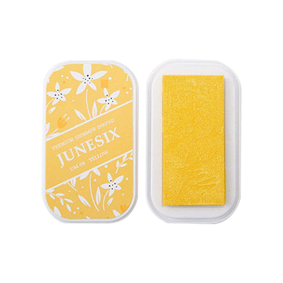 Cute Ink Pad Metal Bright Color Acid-Free Non-Toxic Inkpad - UM-9 Yellow