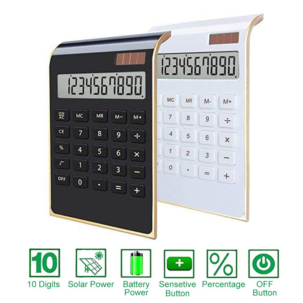 Desktop Calculator Ultra-thin 10 Digits Large LCD Display