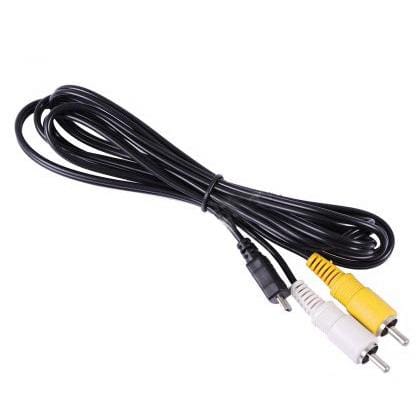 Digital Camera AV Cable for CANON IXUS105IS/ IXUS110IS/IXUS200IS/IXUS210/SD980/SD/1400/SD3500 (Black)