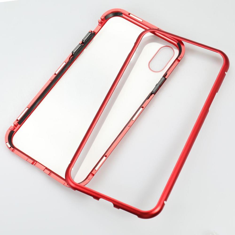 Metal-rimmed Mobile Phone Case Hardened Glass Magnetic - 5