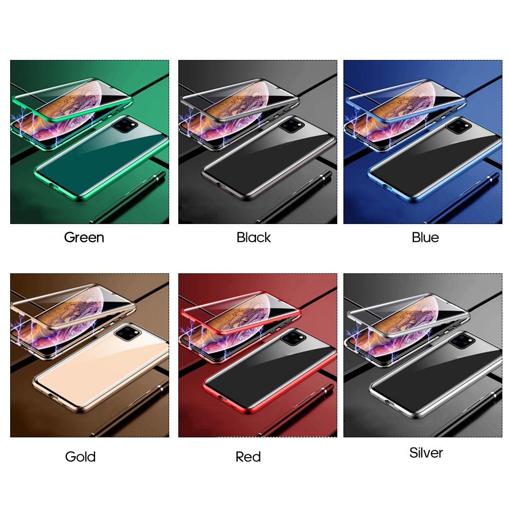 Phone Cover Double-sided Glass Compatible with iPhone - Red&iphone 11