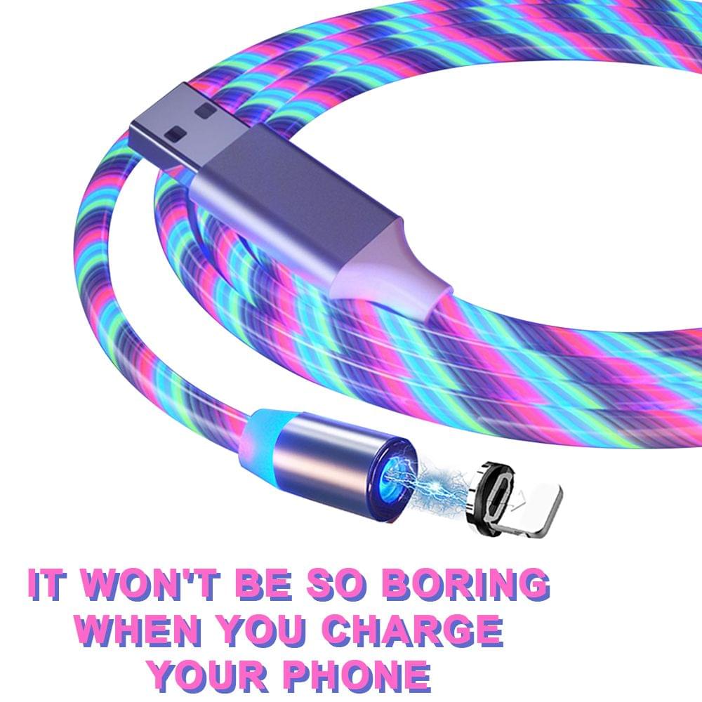 1M / 2M Magnetic Charging Cable Fast Charge Mobile Phone - 1M & for iOS
