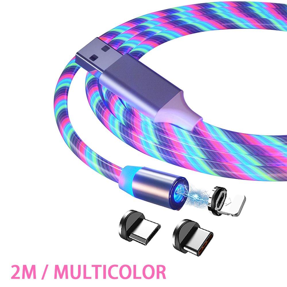 1M / 2M Magnetic Charging Cable Fast Charge Mobile Phone - 2M & 3 in 1