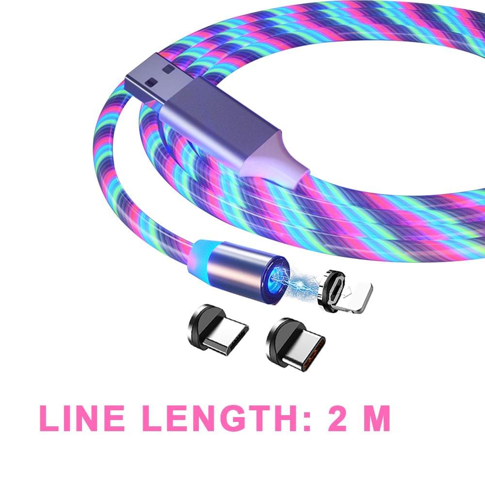 1M / 2M Magnetic Charging Cable Fast Charge Mobile Phone - 2M & 3 in 1