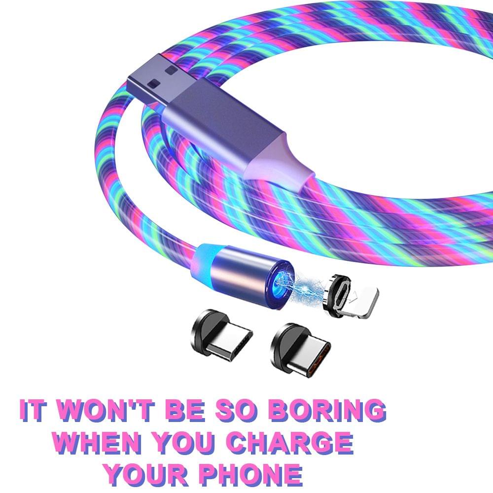 1M / 2M Magnetic Charging Cable Fast Charge Mobile Phone - 2M & 3 in 1