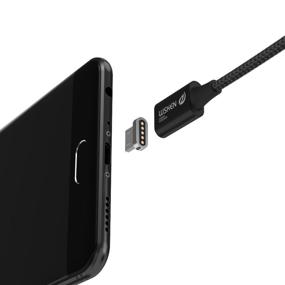 WSKEN X-Cable Lite Metal Magnetic Cable Micro USB Cable LED