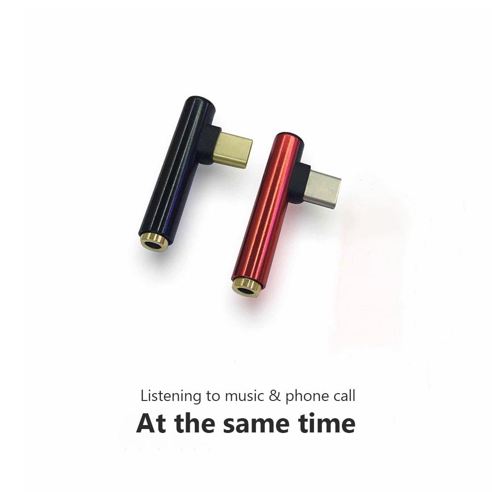 Mini Type-C Audio AUX Converter Adapter Splitter Adapter