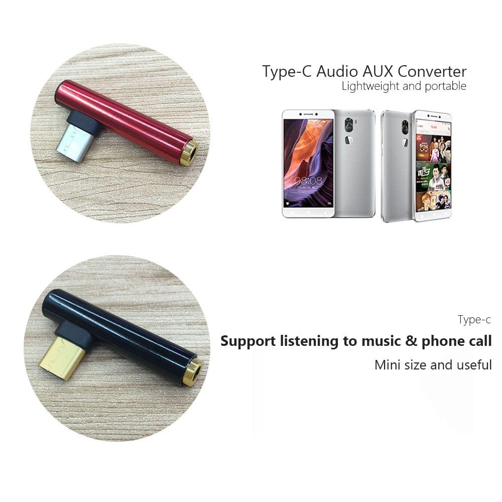 Mini Type-C Audio AUX Converter Adapter Splitter Adapter