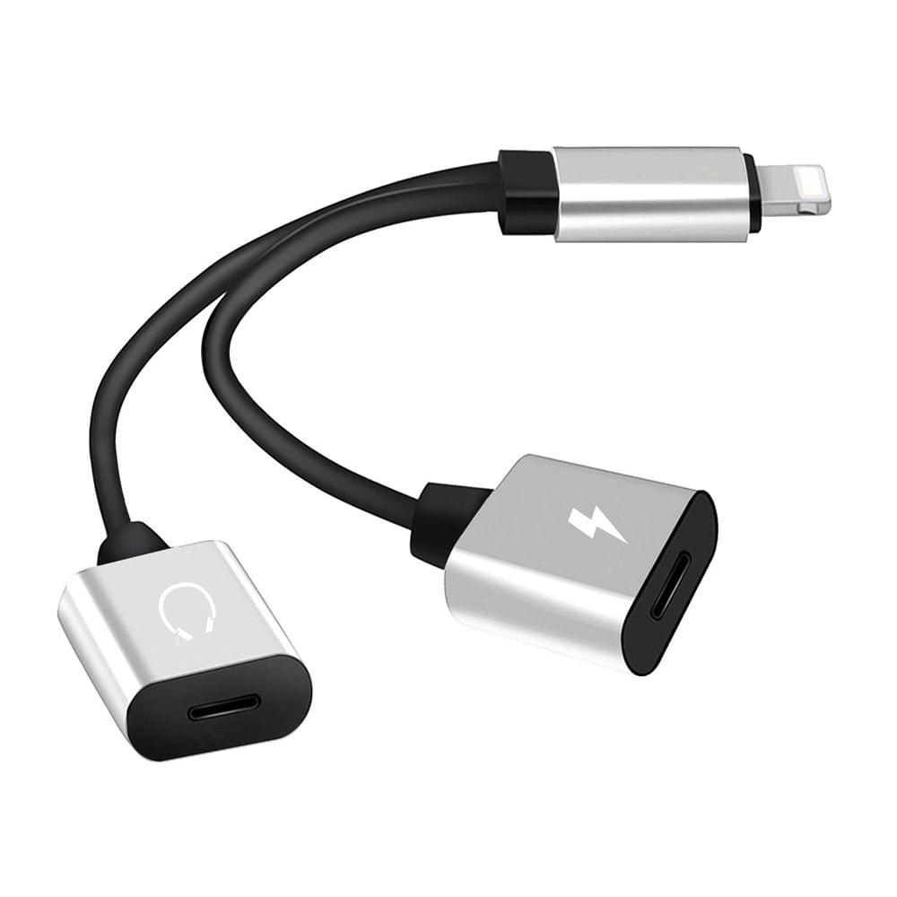 Mini Lightning Splitter Adapter Audio AUX Converter Adapter