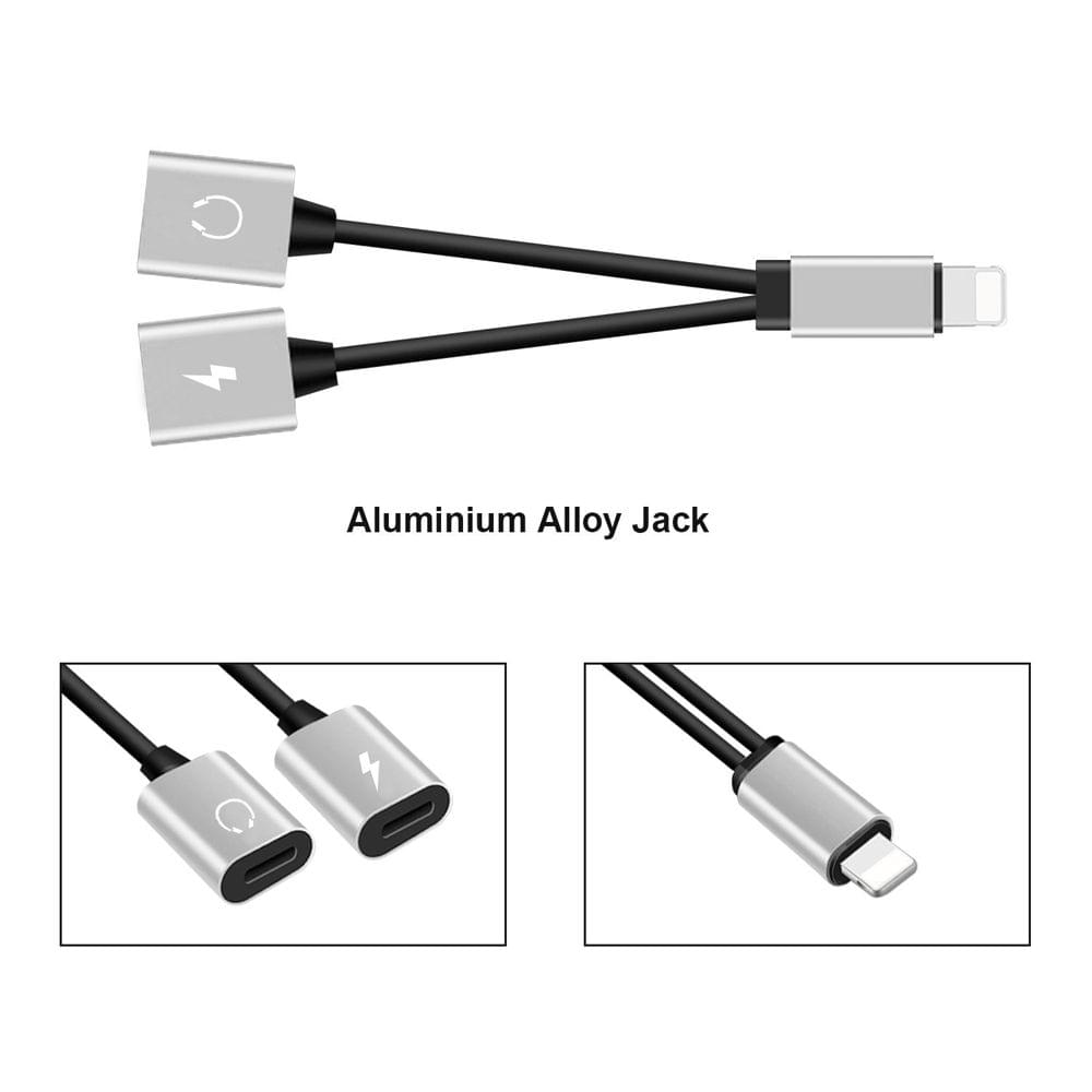 Mini Lightning Splitter Adapter Audio AUX Converter Adapter