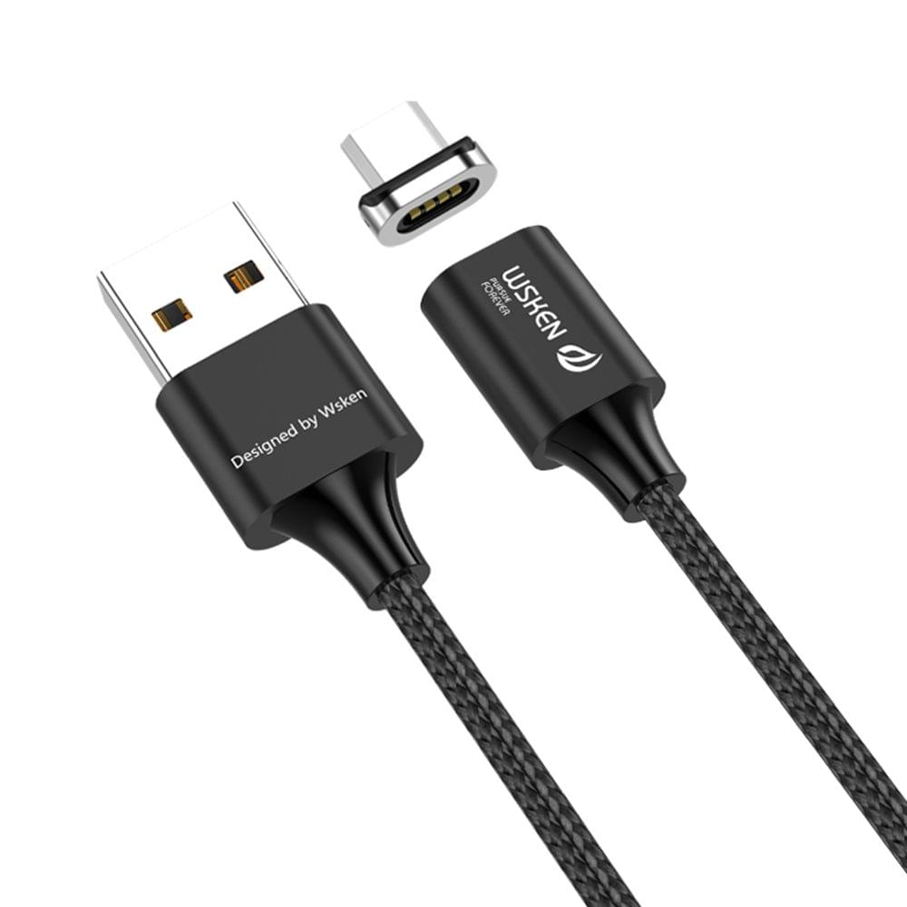 WSKEN X2 1M 3.28ft Magnetic Android Micro USB Cable LED - 3.28ft 1m