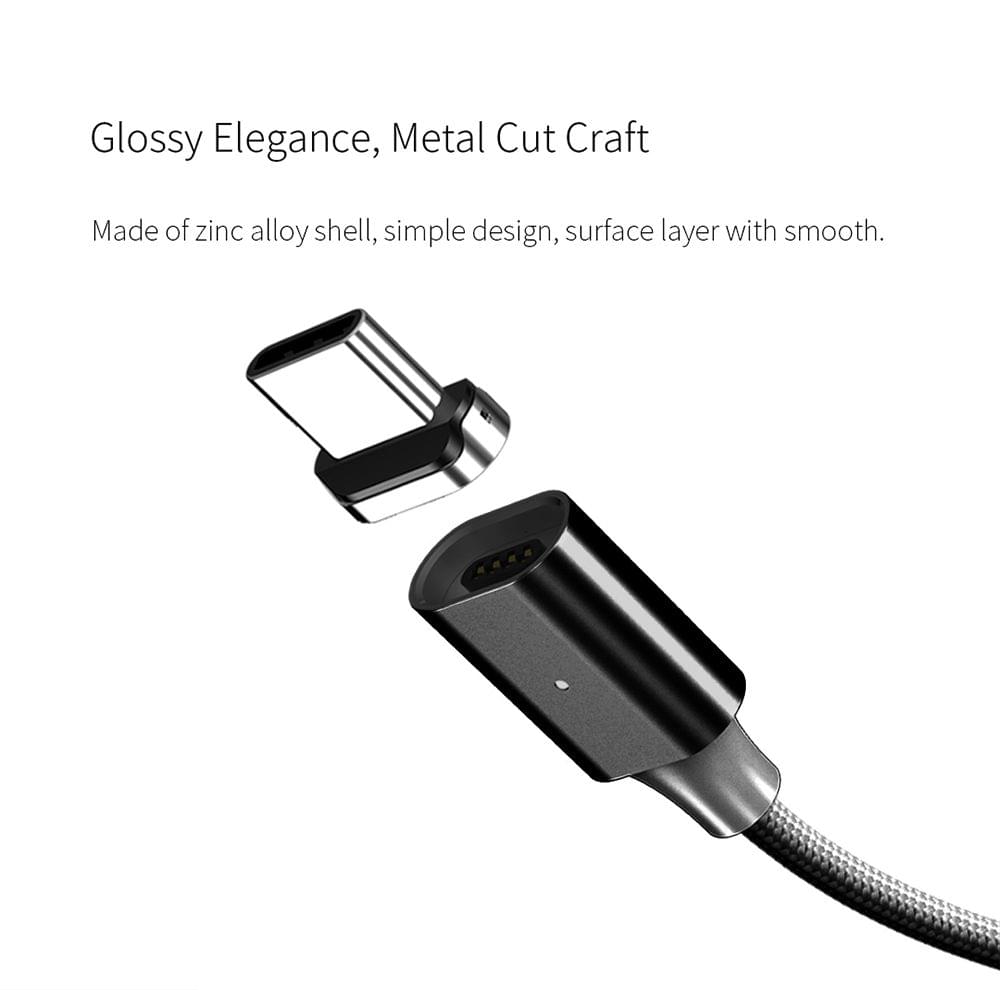 WSKEN X2 1M 3.28ft Magnetic Type-C Cable LED Display - 1m 3.28ft