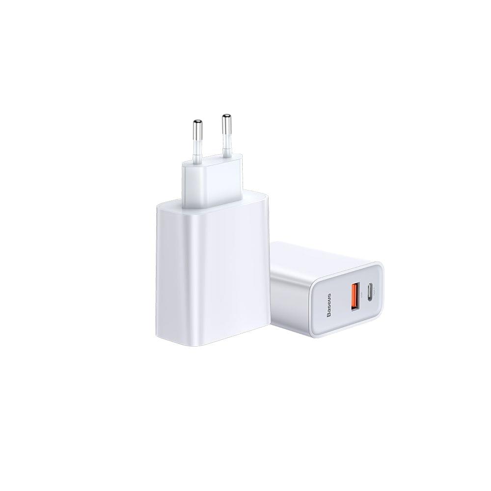 Baseus Speed Dual QC3.0 Quick Charger Type-C+USB Ports 30W - Type-C & USB