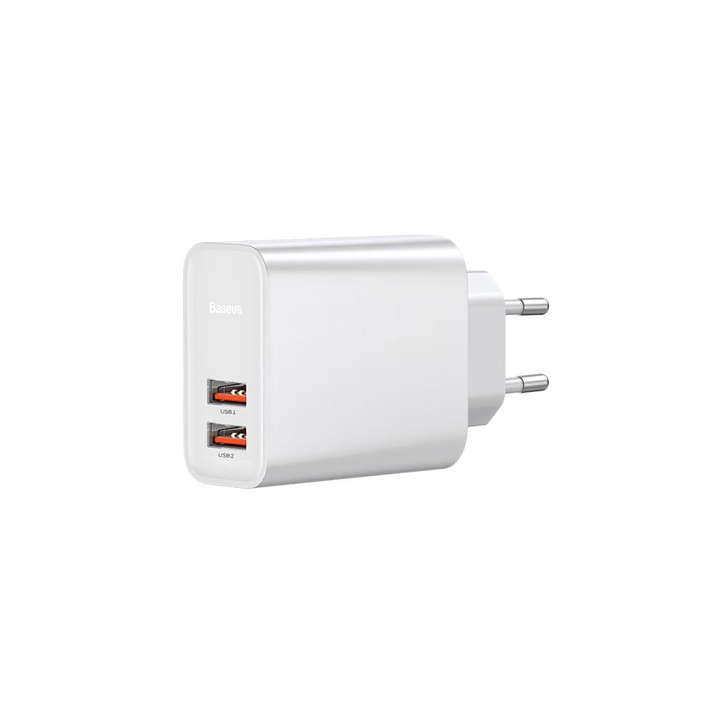 Baseus Speed Dual QC3.0 Quick charger USB+USB Dual USB Ports - USB & USB