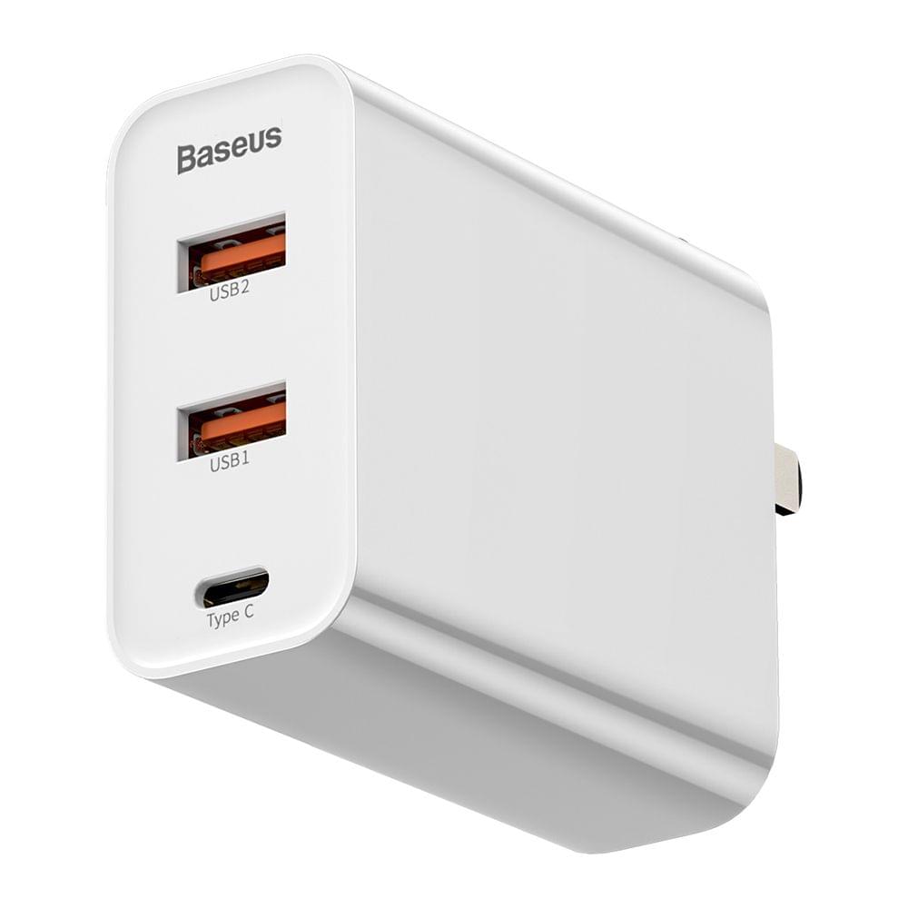 Baseus PPS Three Output Quick Charger 60W Type-C+USB+USB - US Plug
