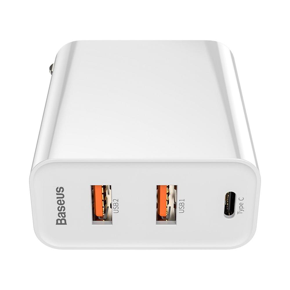 Baseus PPS Three Output Quick Charger 60W Type-C+USB+USB - US Plug