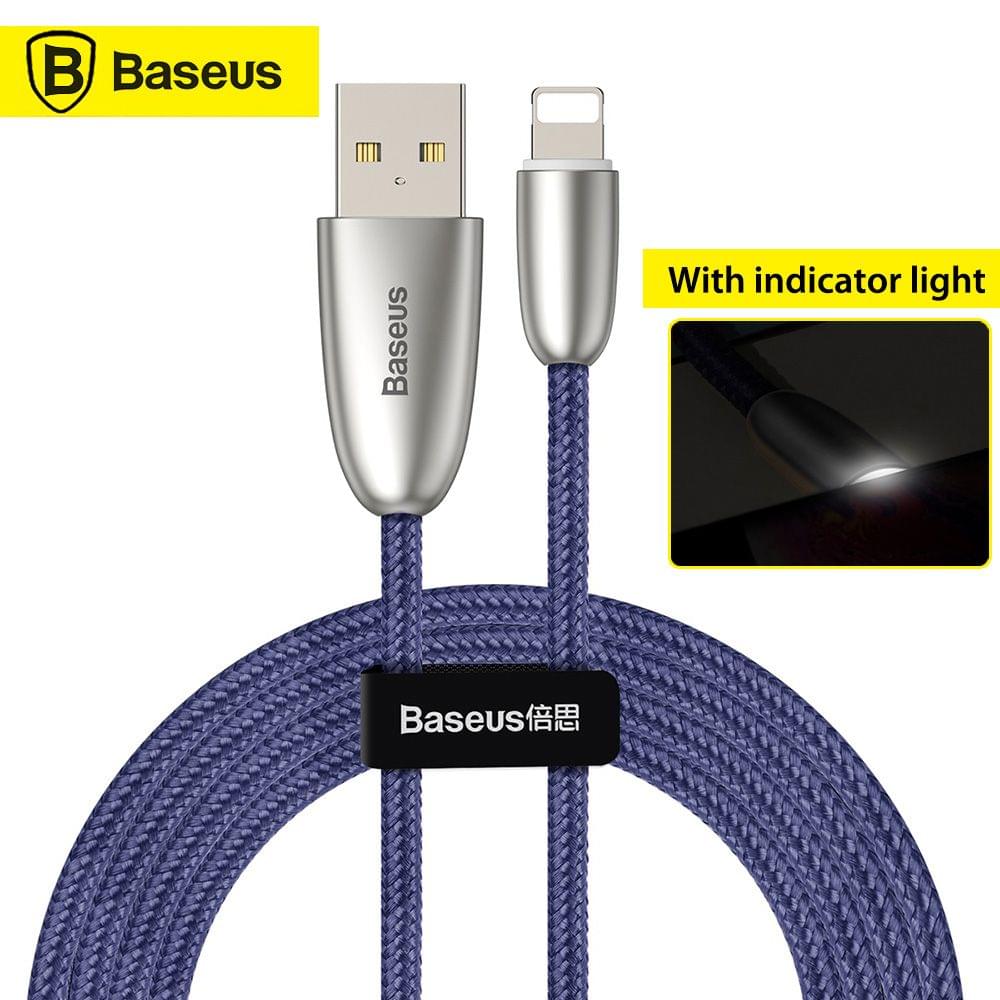 Baseus Torch Data Cable With Indicator Light USB Charger - iP 1.5A 2m